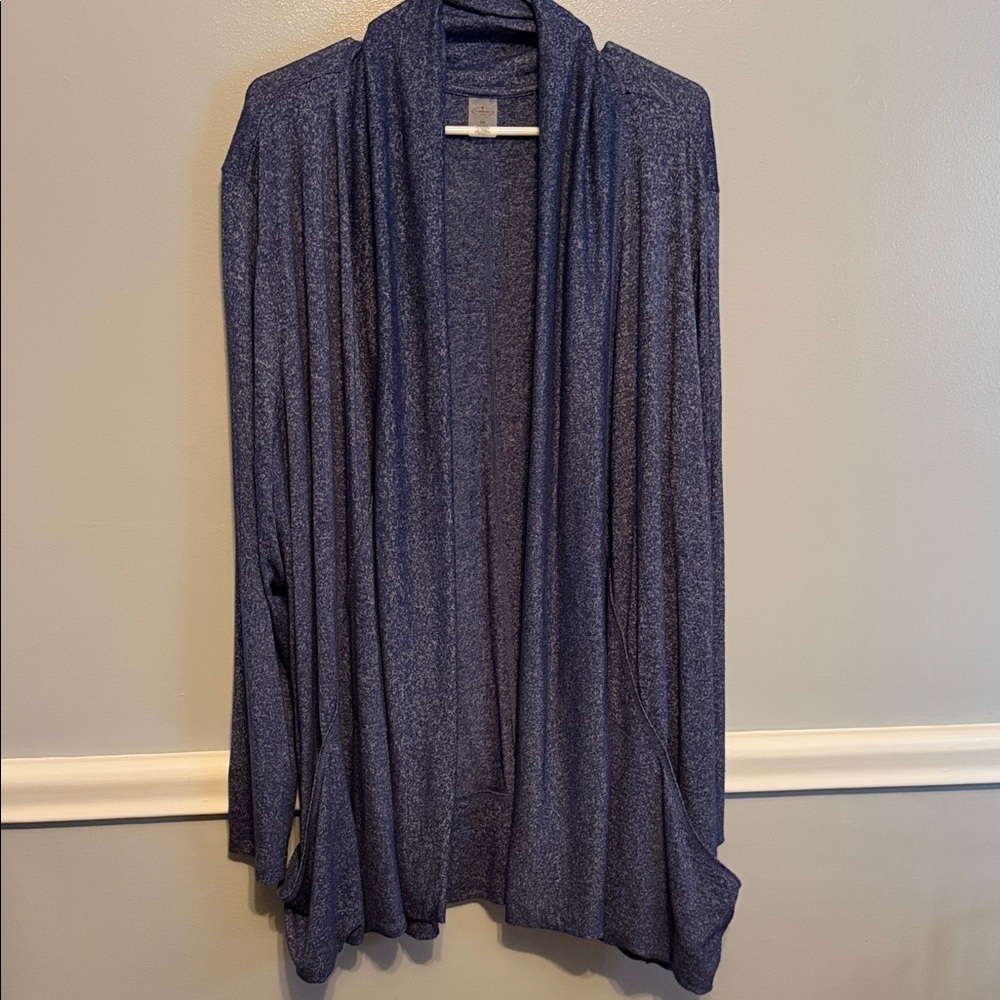 St. John's Bay Deep Blue Open Cardigan with pockets
